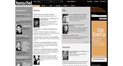 Desktop Screenshot of henschel-schauspiel.de